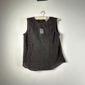 Bread Womens Sz 2X Black Crewneck Sleeveless Pullover Comfy Stretch Tank Top